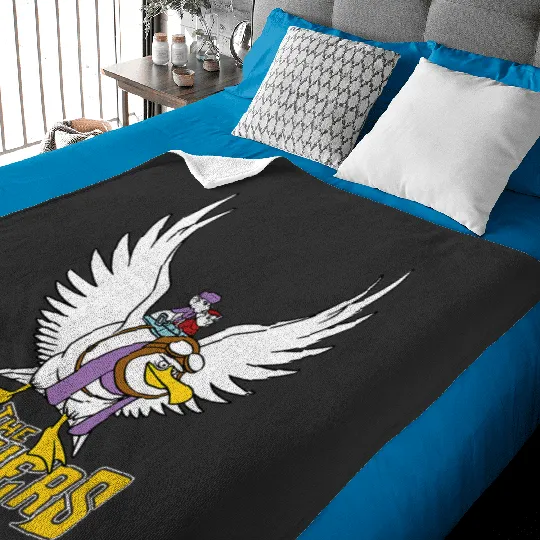 Disney The Rescuers Orville In Flight Vintage Movie Poster Baby Blankets