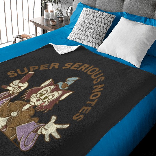 Disney Pinocchio Super Serious Notes Gideon Retro Big Logo Long Sleeve Baby Blankets