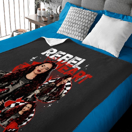 Disney Descendants The Rise Of Red Rebel At Heart Big Logo Baby Blankets