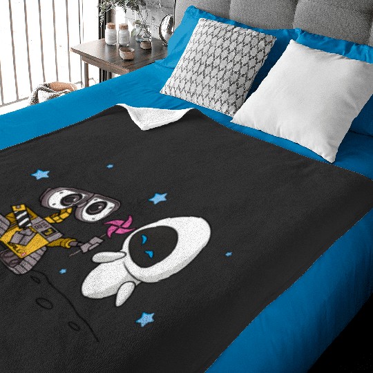 Discover Disney Wall-E Eve Moonscape Pinwheel Baby Blankets