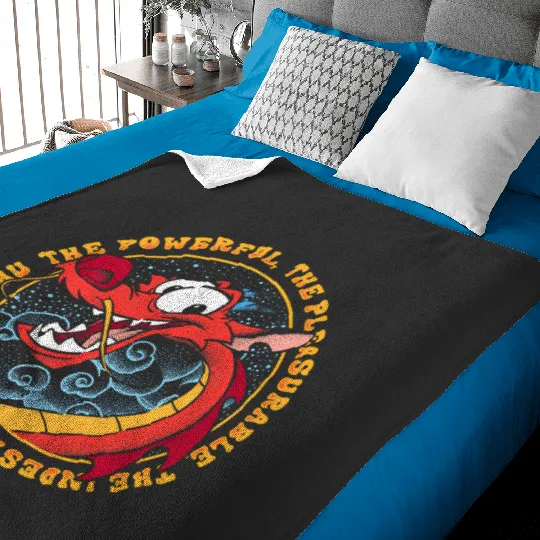 Disney Mulan The All Powerful Mushu Baby Blankets