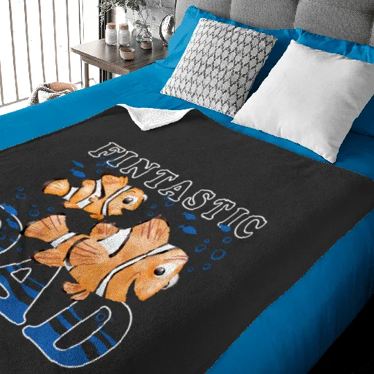 Discover Disney And Pixar'S Finding Nemo Fintastic Dad Baby Blankets