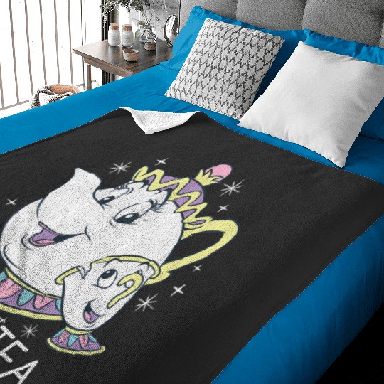 Disney Beauty And The Beast Mrs. Potts And Chip Mother'S Day Baby Blankets