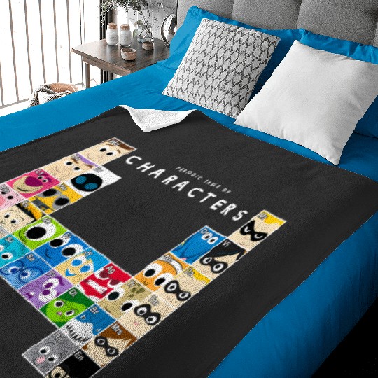 Discover Disney Pixar Movie Characters Periodic Table Baby Blankets