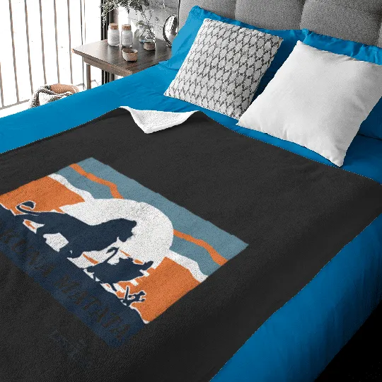 Discover disney lion king grown up sunset silhouette Baby Blankets