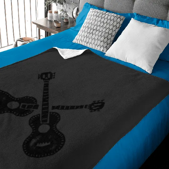 Disney Pixar Coco Crossed Guitars Pocket Remember Me Back Baby Blankets