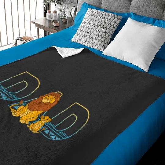 Disney The Lion King Simba And Mufasa Dad Baby Blankets