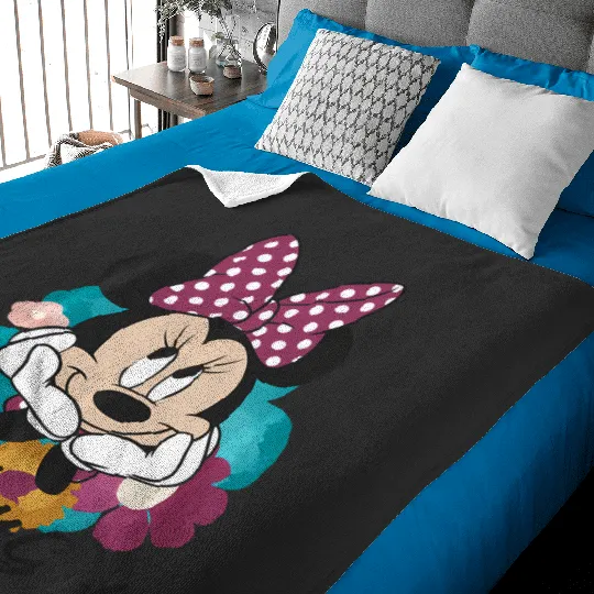 Discover Disney Mickey And Friends Minnie Mouse Birthday Girl Baby Blankets