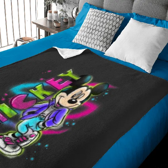 Disney Mickey Mouse Airbrush Baby Blankets