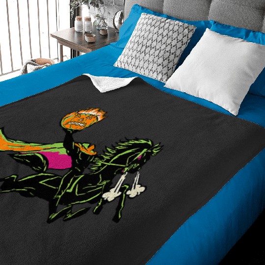 Womens Disney Sleepy Hollow Halloween Headless Horseman Retro V-Neck Baby Blankets
