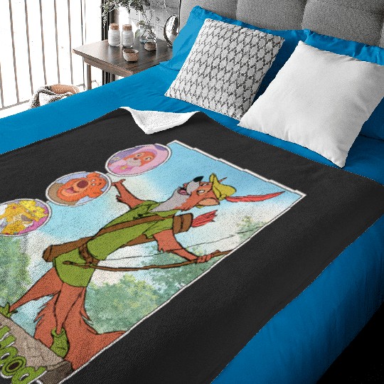 Womens Disney Robin Hood Classic Disney Film Retro V-Neck Baby Blankets