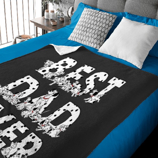 Discover Disney 101 Dalmatians Best Dad Ever Fathers Day Baby Blankets