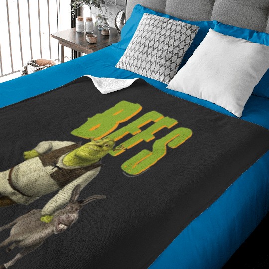 Shrek 2 And Donkey BFFS  : Shrek Same Swamp Forever , Shrek Shirt, Disney Fiona Princess , Shrek,Shrek Baby Blankets