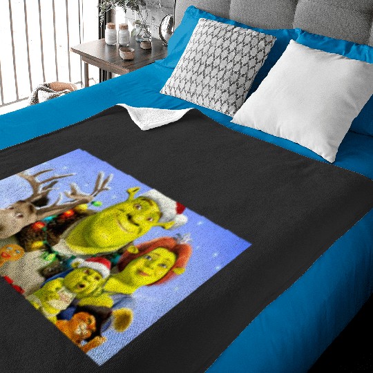 happy shrekmas  : Shrek Same Swamp Forever , Shrek Shirt, Disney Fiona Princess , Shrek,Shrek Baby Blankets