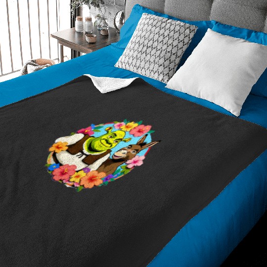 Shrek and Donkey Best Friends Forever  : Shrek Same Swamp Forever , Shrek Shirt, Disney Fiona Princess , Shrek,Shrek Baby Blankets