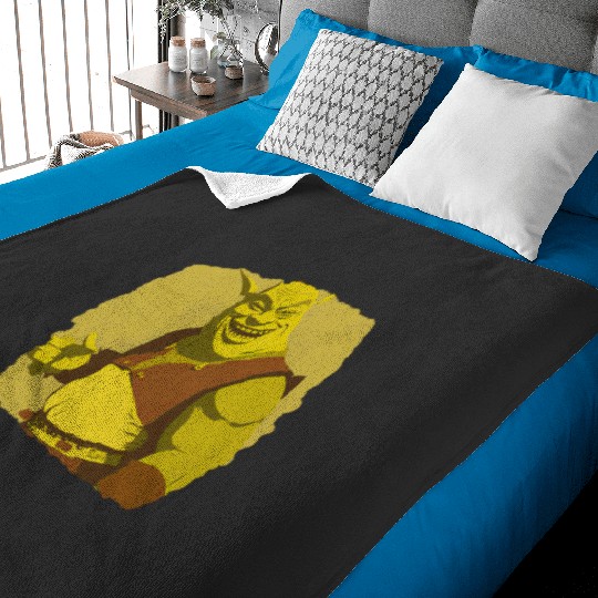 Green Ogre V2  : Shrek Same Swamp Forever , Shrek Shirt, Disney Fiona Princess , Shrek,Shrek Baby Blankets