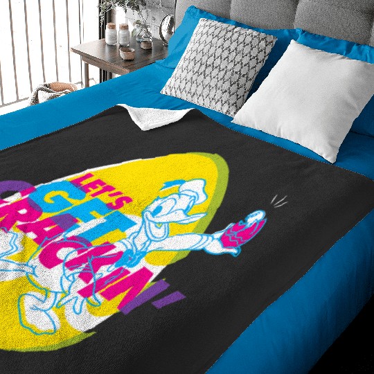 Disney Donald Duck Easter Let’s Get Crackin’ Spring Holiday Baby Blankets