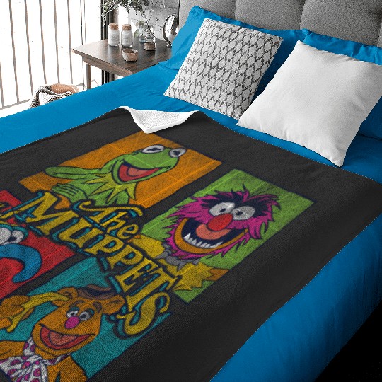 Disney Muppets Group Shot Box Up Baby Blankets