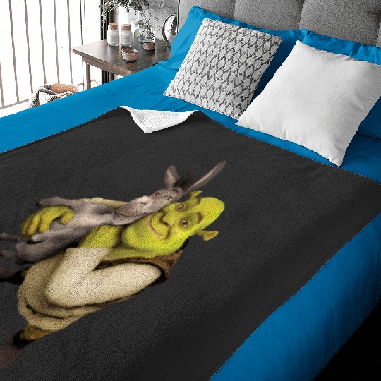 Shrek And Donkey  3: Shrek Same Swamp Forever , Shrek Shirt, Disney Fiona Princess , Shrek,Shrek Baby Blankets