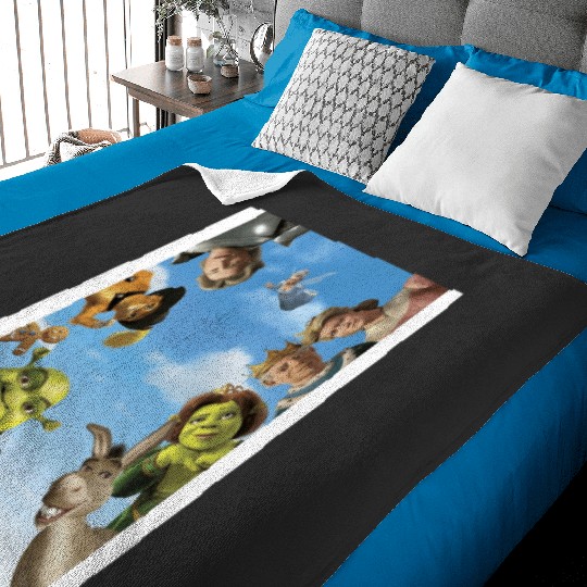 Sherk Art Board Print  : Shrek Same Swamp Forever , Shrek Shirt, Disney Fiona Princess , Shrek,Shrek Baby Blankets