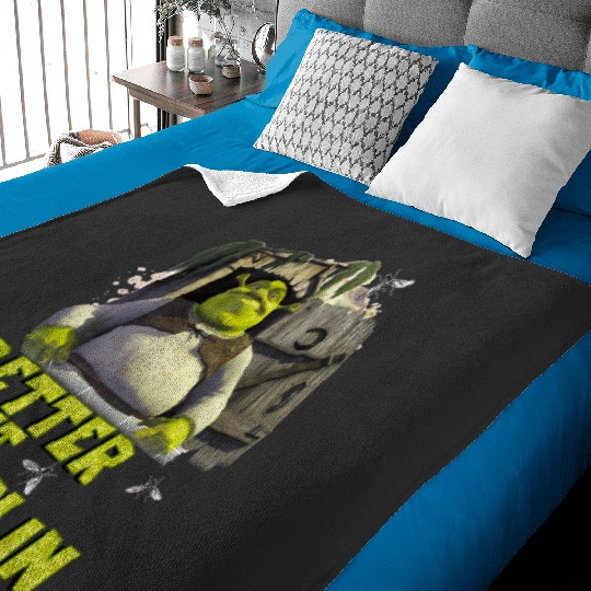 Shrek Better Out Than In Outhouse Portrait  : Shrek Same Swamp Forever , Shrek Shirt, Disney Fiona Princess , Shrek,Shrek Baby Blankets