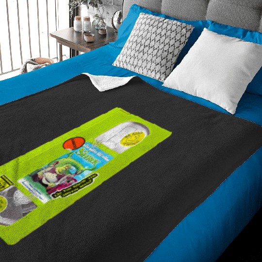 Green Shrek VHS Tape  : Shrek Same Swamp Forever , Shrek Shirt, Disney Fiona Princess , Shrek,Shrek Baby Blankets