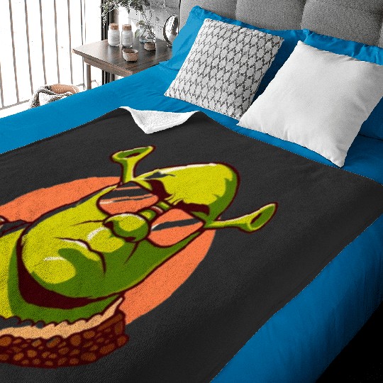 Discover Badass Sherk  : Shrek Same Swamp Forever , Shrek Shirt, Disney Fiona Princess , Shrek,Shrek Baby Blankets