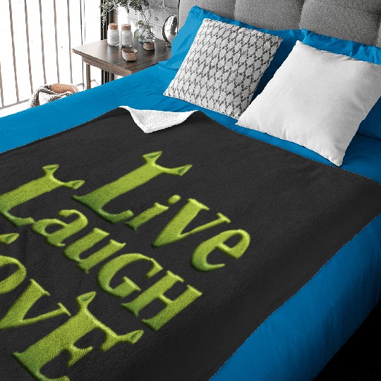shrek - live laugh love  : Shrek Same Swamp Forever , Shrek Shirt, Disney Fiona Princess , Shrek,Shrek Baby Blankets
