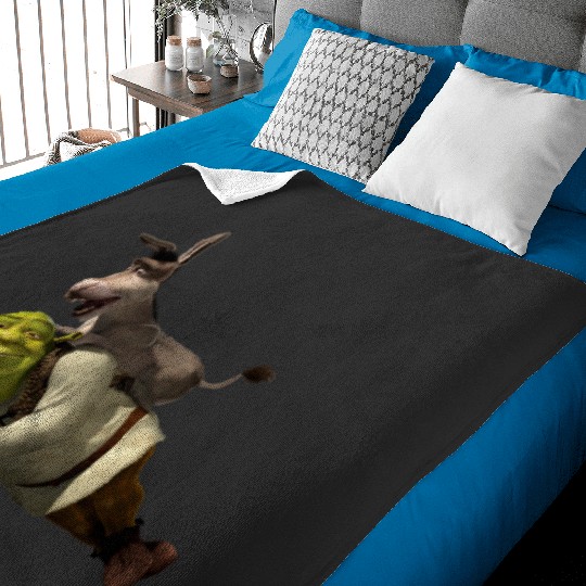 Shrek and Donkey  8: Shrek Same Swamp Forever , Shrek Shirt, Disney Fiona Princess , Shrek,Shrek Baby Blankets