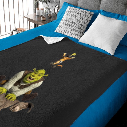 Shrek and Donkey  7: Shrek Same Swamp Forever , Shrek Shirt, Disney Fiona Princess , Shrek,Shrek Baby Blankets
