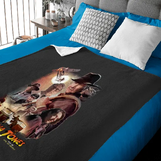 Vintage Indiana Jones and the Dial of Destiny, Disney Indiana Jones , Vintage Disney Movie Baby Blankets