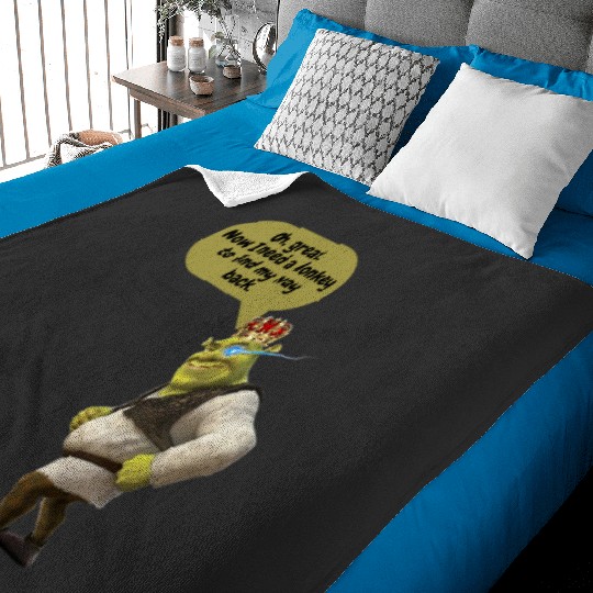 of Shrek3: Shrek Same Swamp Forever , Shrek Shirt, Disney Fiona Princess , Shrek,Shrek Baby Blankets