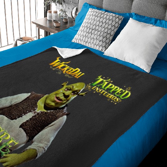 WICKEDAI x TAPPED - Ogre Panavision Male Ogre Poster  : Shrek Same Swamp Forever , Shrek Shirt, Disney Fiona Princess , Shrek,Shrek Baby Blankets