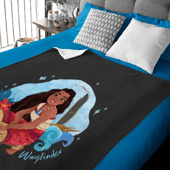 Disney Moana 2 Island Art Wayfinder Moana Baby Blankets