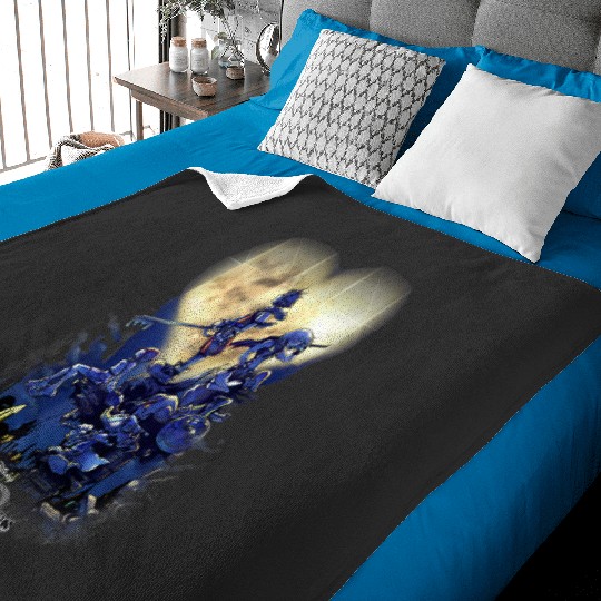 Discover disney kingdom hearts group shot logo Baby Blankets