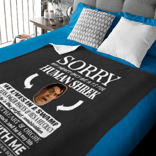 Discover Sorry My Heart Only Beats For Human Shrek    : Shrek Same Swamp Forever , Shrek Shirt, Disney Fiona Princess , Shrek,Shrek Baby Blankets