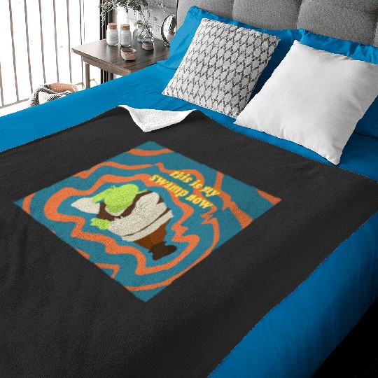 wavy skrek  : Shrek Same Swamp Forever , Shrek Shirt, Disney Fiona Princess , Shrek,Shrek Baby Blankets