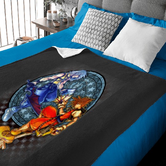 disney kingdom hearts sora riku chain of memories Baby Blankets