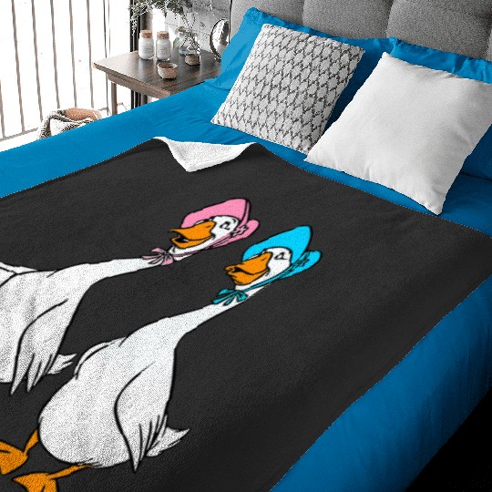 Disney The Aristocats Group Geese Characters Funny Goose Baby Blankets, Goose Lover Gift