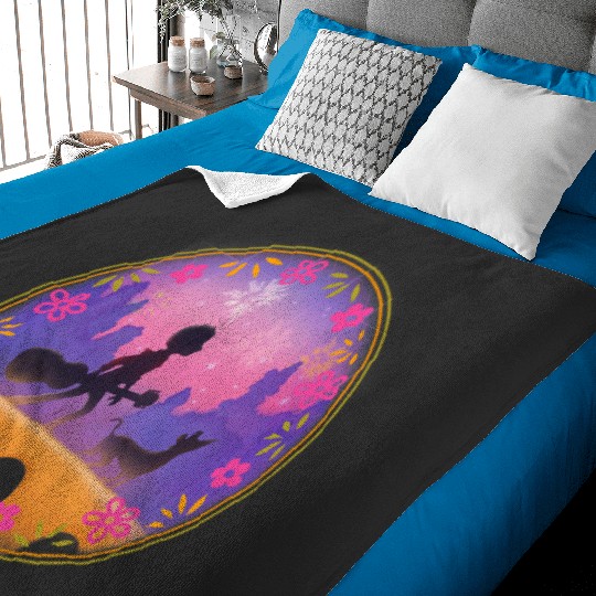 Disney Pixarss Coco Miguel Dante Bridge Fireworks Baby Blankets