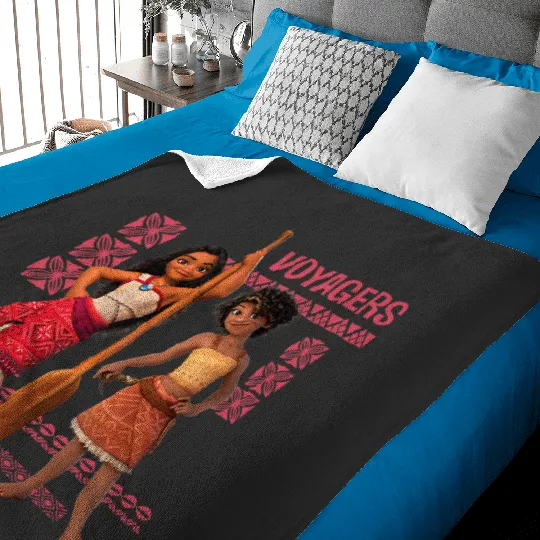 Disney Moana 2 Moana and Loto Voyagers Baby Blankets