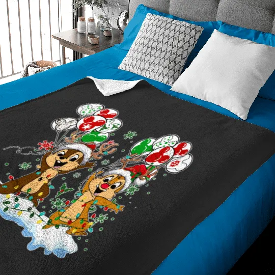 Disney Chip And Dale Christmas, Chip And Dale Baby Blankets