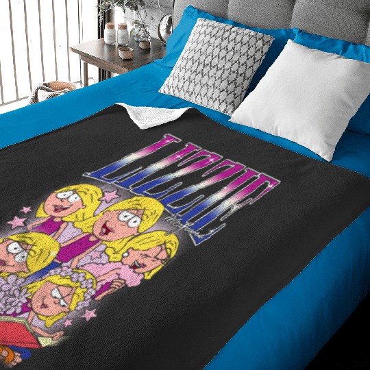 Disney Lizzy McGuire Lizzie 90s Style Collage Big Chest Logo Baby Blankets
