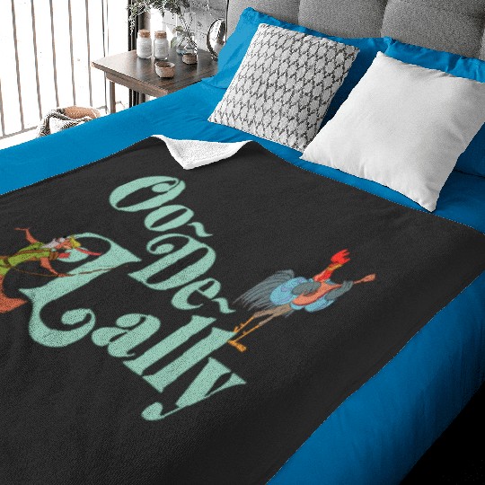 Disney Robin Hood Oo-De-Lally Iconic Quote Chest Text Logo Baby Blankets