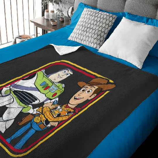 Disneys Pixars toy story buzz lightyear woody buds Baby Blankets