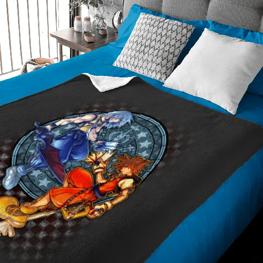 Disney Kingdom Hearts Sora Riku Chain Of Memories Baby Blankets