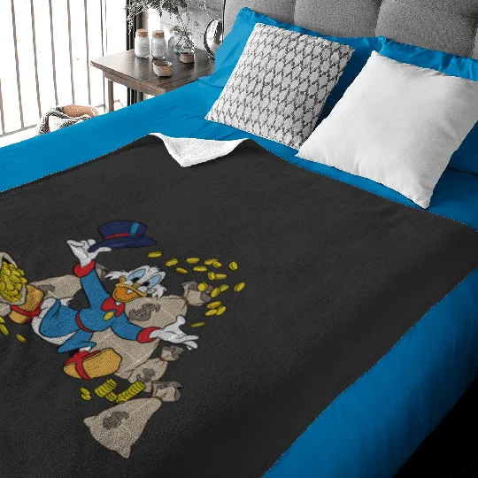 Disney Ducktales Scrooge Mcduck Coins Baby Blankets