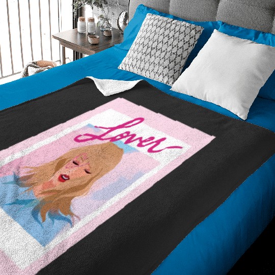 Discover Taylor Lover Album Art Baby Blankets