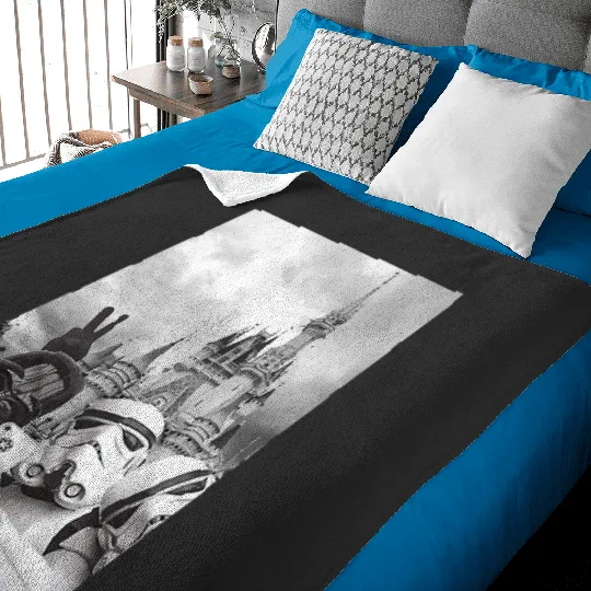 Darth Vader Trooper Selfie Disneyland Baby Blankets