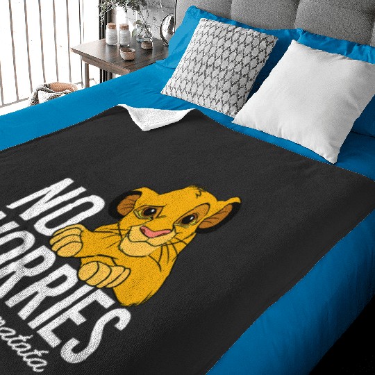 Disney Lion King Classic No Worries Simba Baby Blankets